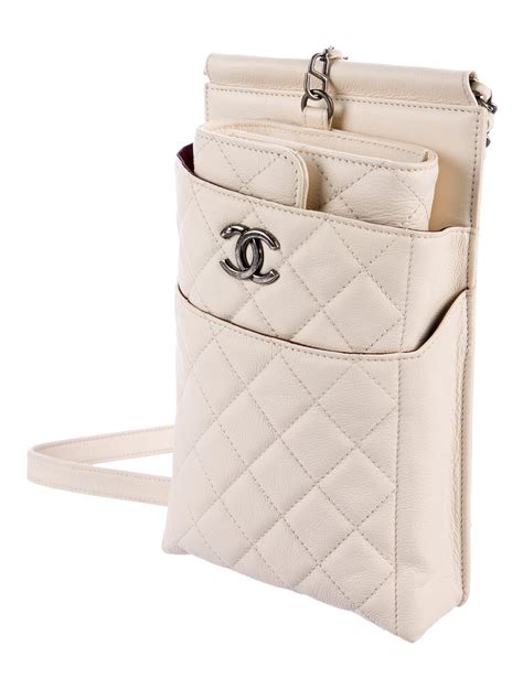 crossbody white chanel bag|authentic Chanel wallet crossbody.